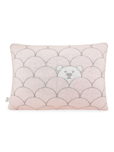 Shop Rian Tricot Kid's Wally Dotted & Butterfly Cushion In Pink