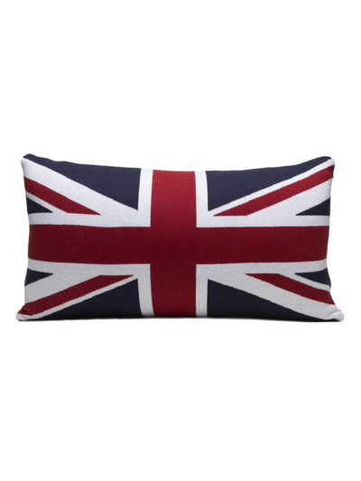 Shop Rian Tricot England Flag Rectangle Cushion In Blue