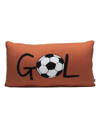 Shop Rian Tricot Gol Soccer Cushion In Orange