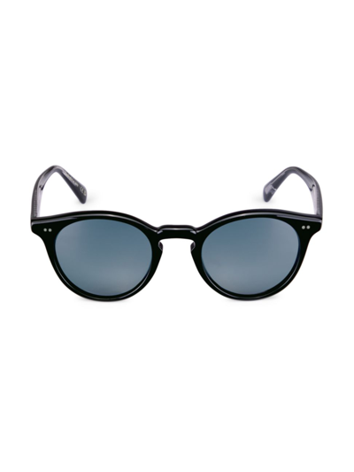 Shop Oliver Peoples Men's 50mm Romare Phantos Round Sunglasses In Black
