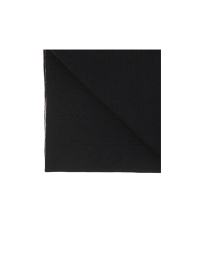 Fendi Rectangular Scarf In Beige+nero