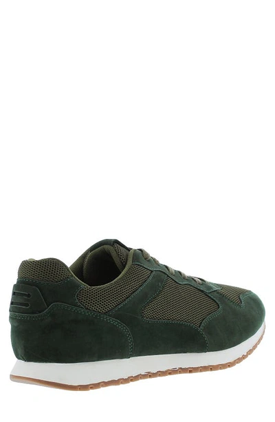 Shop English Laundry Fisher Suede Panel Sneaker In Olive