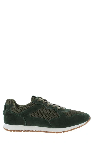 Shop English Laundry Fisher Suede Panel Sneaker In Olive