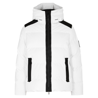 Shop Belstaff Gyro Quilted Matte Stretch-shell Jacket In White