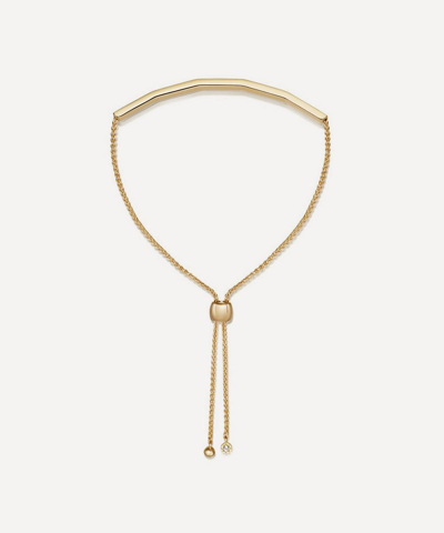 ASTLEY CLARKE ASTLEY CLARKE 18CT GOLD-PLATED VERMEIL SILVER DECO KULA BAR BRACELET 