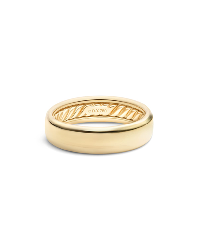 Shop David Yurman Men's 18k Classic Band Ring In Gold