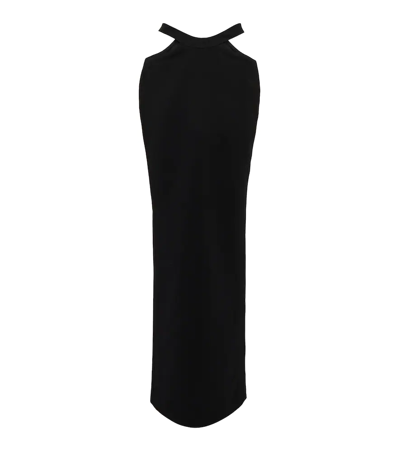 Shop Monot High-rise Cutout Maxi Skirt In Black