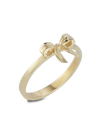 Shop Saks Fifth Avenue Women's 14k Yellow Gold Bow Ring