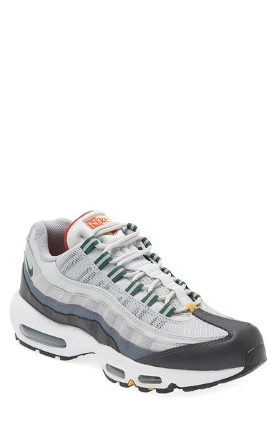 Nike Air Max 95 Essential Sneaker In Platinum/green/gold | ModeSens