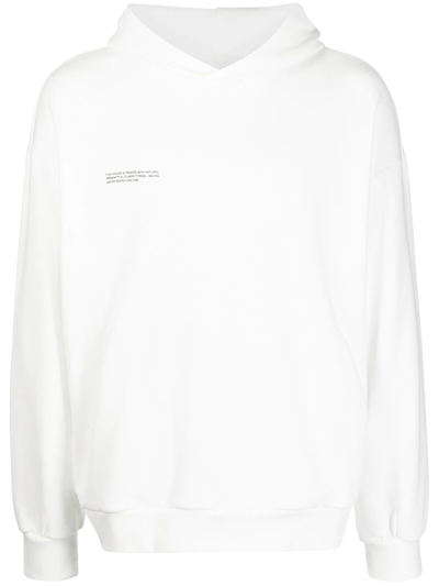Shop Pangaia 365 Stamp-effect Hoodie In White