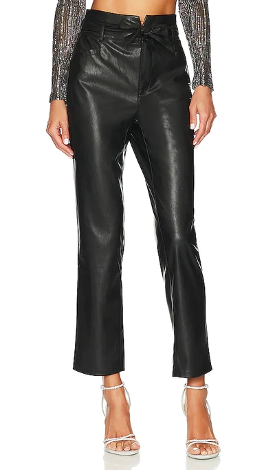 Shop Paige Faux Leather Kina Pant In Black