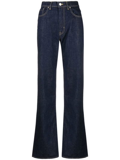 Shop Kenzo Straight-leg Denim Jeans In Blau