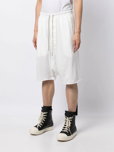Shop Rick Owens Drkshdw Cotton Below-knee Shorts In White