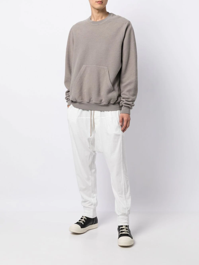 Shop Rick Owens Drkshdw Cotton Drawstring Trousers In White