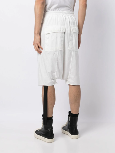 Shop Rick Owens Drkshdw Cotton Below-knee Shorts In White