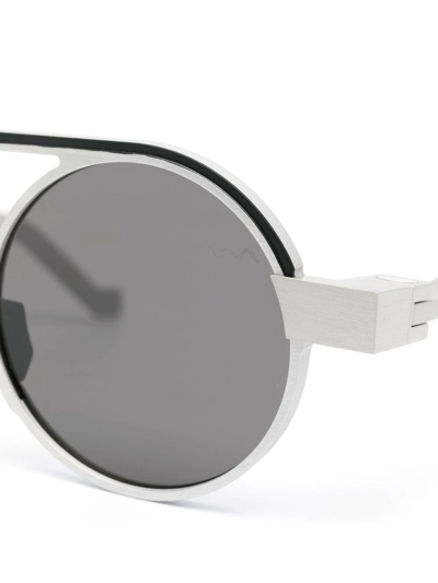 Shop Vava Eyewear Wl0023 Round-frame Sunglasses In Silver