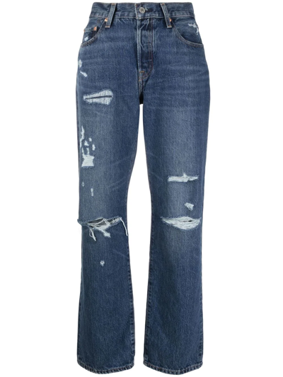 Shop Levi's 501® 90's Ripped Jeans In Blue