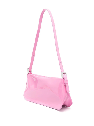Shop By Far Dulce Patent Leather Shoulder Bag In Rosa