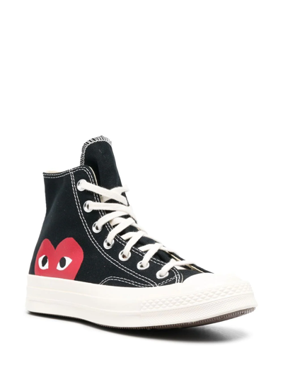 Shop Comme Des Garçons Play X Converse Chuck Taylor 70 Sneakers In Schwarz