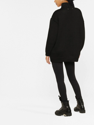 Shop Golden Goose Intarsia Rollneck Jumper In Schwarz