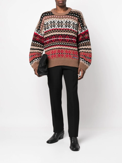 Martine Rose Multicolor Virgin Wool Fair Isle Knit Jumper | ModeSens