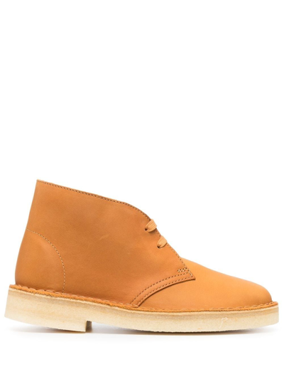 Shop Clarks Originals Lace-up Suede Boots In Braun