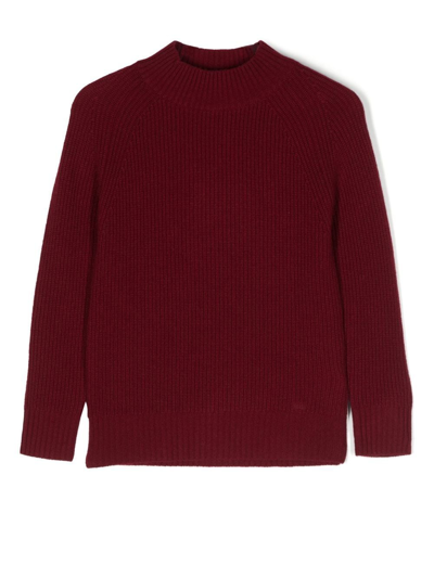 Shop Paolo Pecora Crew-neck Merino Wool Jumper In Rot