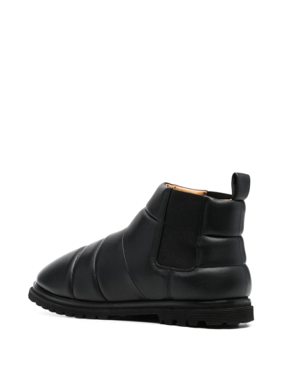 Shop Nanushka Padded Ankle Boots In Schwarz