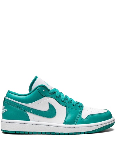 Shop Jordan 1 Low "new Emerald" Sneakers In Green