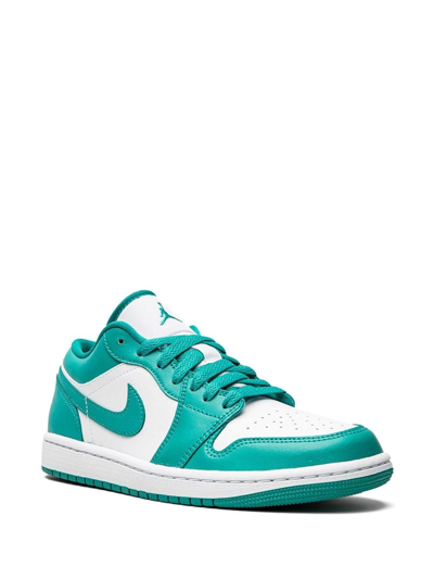 Shop Jordan 1 Low "new Emerald" Sneakers In Green