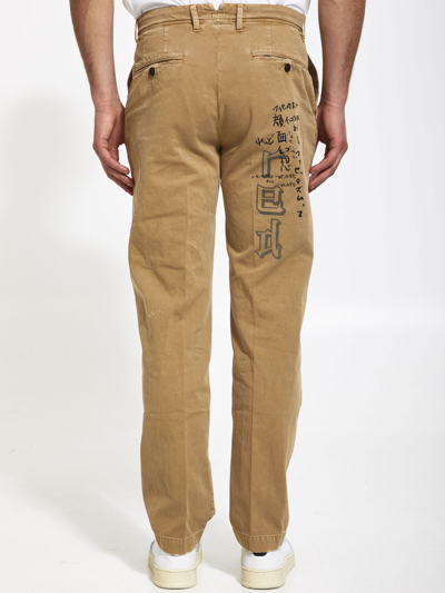 Shop Incotex Red X Facetasm Camel Cotton Trousers