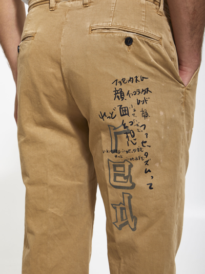 Incotex Red X Facetasm Camel Cotton Trousers In Camel