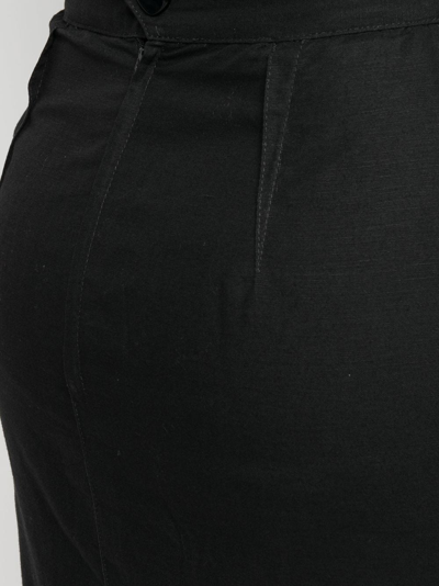 Pre-owned Mugler Short Pencil Skirt In Black