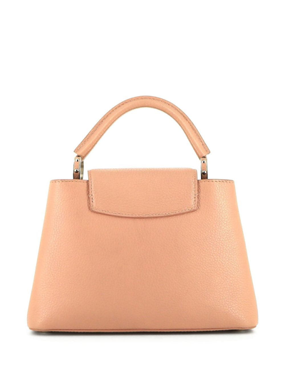 Pre-owned Louis Vuitton  Capucines Handbag In Pink