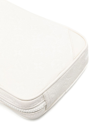 Pre-owned Louis Vuitton 2018  Taurillon Utility Belt Bag In White