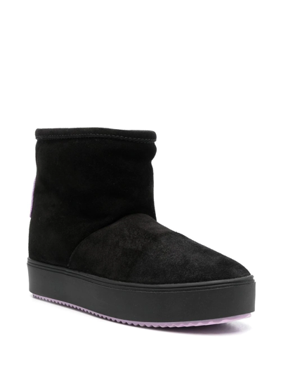 Shop Chiara Ferragni Suede Ankle Boots In Black