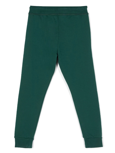 Shop Dsquared2 Logo Print Track Pants In Green