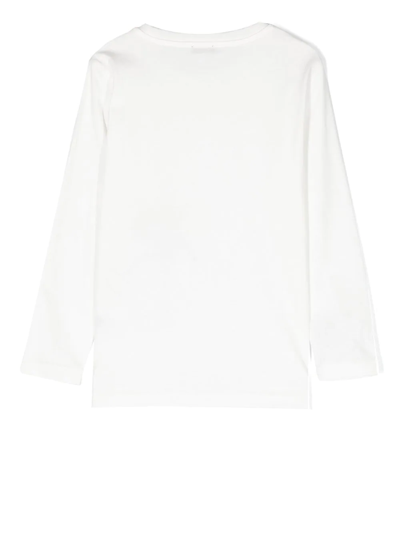 Il Gufo Embroidered Long-sleeved T-shirt In White