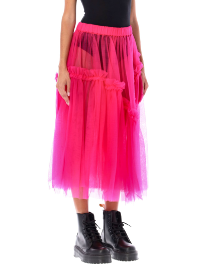 Shop Noir Kei Ninomiya Tulle Skirt In Pink