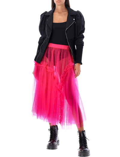 Shop Noir Kei Ninomiya Tulle Skirt In Pink