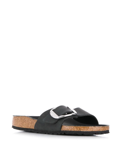 Shop Birkenstock Madrid Big Buckle In Black