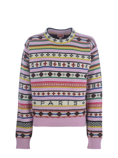 Shop Kenzo Sweater  In Wool In Rosa