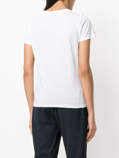 Shop Vince T Shirt In Owt Optic White