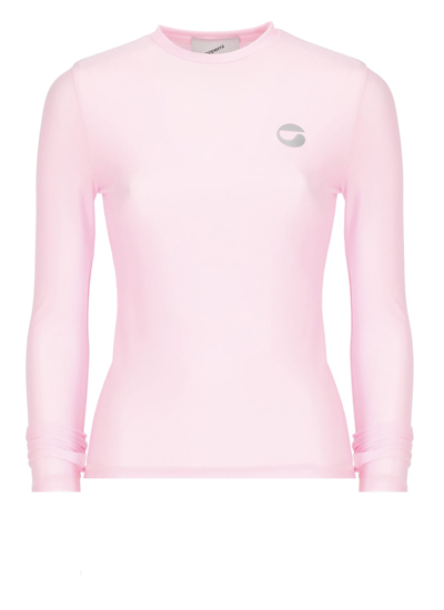 Shop Coperni Neoprene T-shirt In Light Pink