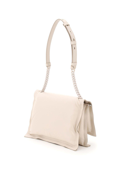 Shop Ferragamo Viva Bow Small Shoulder Bag In Yellow Cream