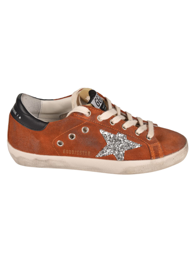 Shop Golden Goose Super-star Sneakers In Cinnamon/silver