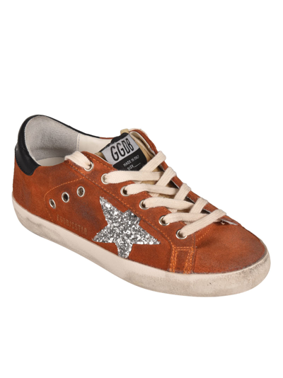 Shop Golden Goose Super-star Sneakers In Cinnamon/silver