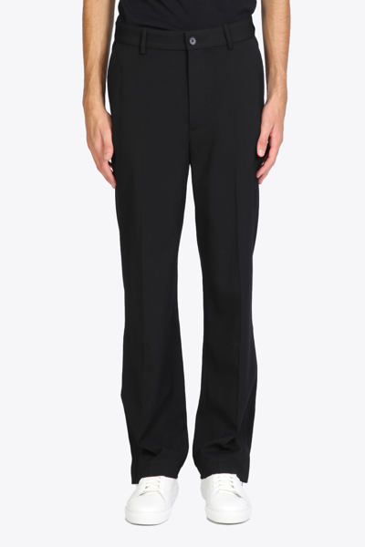 Shop Axel Arigato Grade Trousers Black Viscose Tailored Pant With Ankle Vent - Grade Trousers In Nero