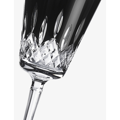 Waterford Lismore Black Medium Crystal Goblets Set Of Two