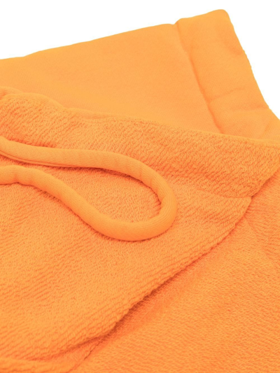 Shop Liberal Youth Ministry Towelling-detail Tied Scarf In Orange